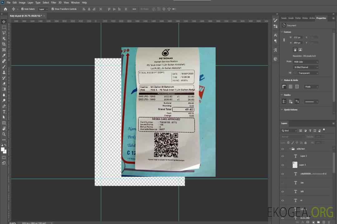 Reçu de paiement du groupe Petronas template Reçu de paiement du groupe Petronas template